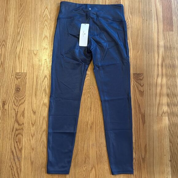 CRZ YOGA blue shimmer leggings sz M - Picture 5 of 5